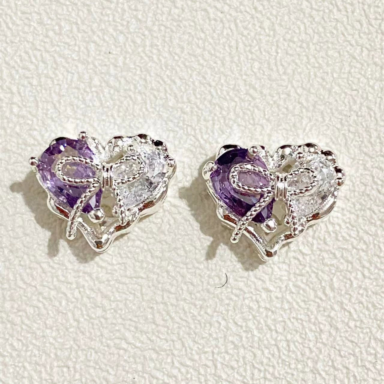 heart diamond spacer 12*10mm