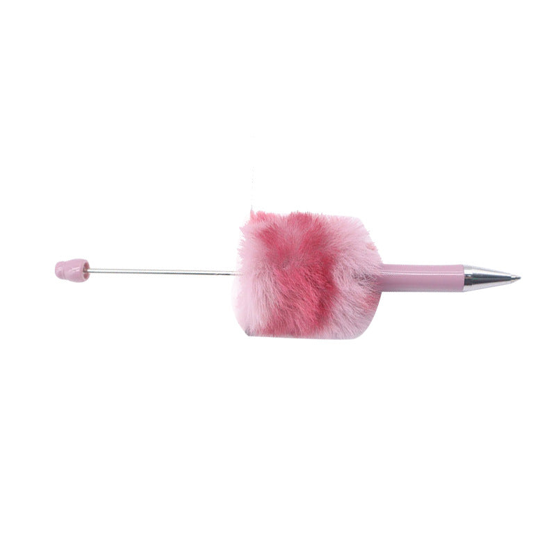 DIY leopard print fluffy pens